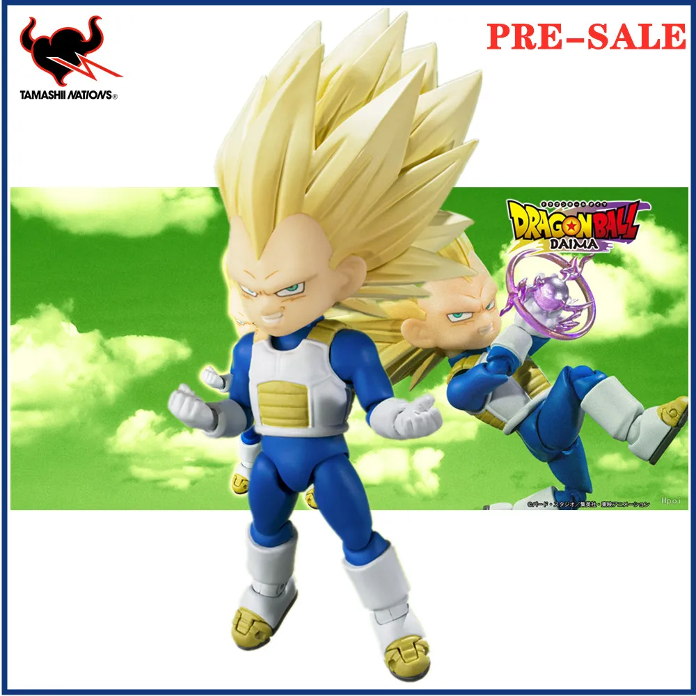 

Original Anime Figure Bandai Dragon Ball Z S.H.Figuarts SUPER SAIYAN 3 VEGETA -DAIMA Action Figurine PVC Toys Doll 9CM Model