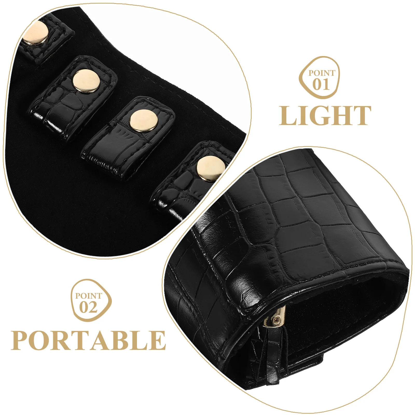 

Jewelry Material Portable Travel Jewelry Organizer Bag Lightweight Storage Pouch Roll Organizer Travel Bracelets Bag