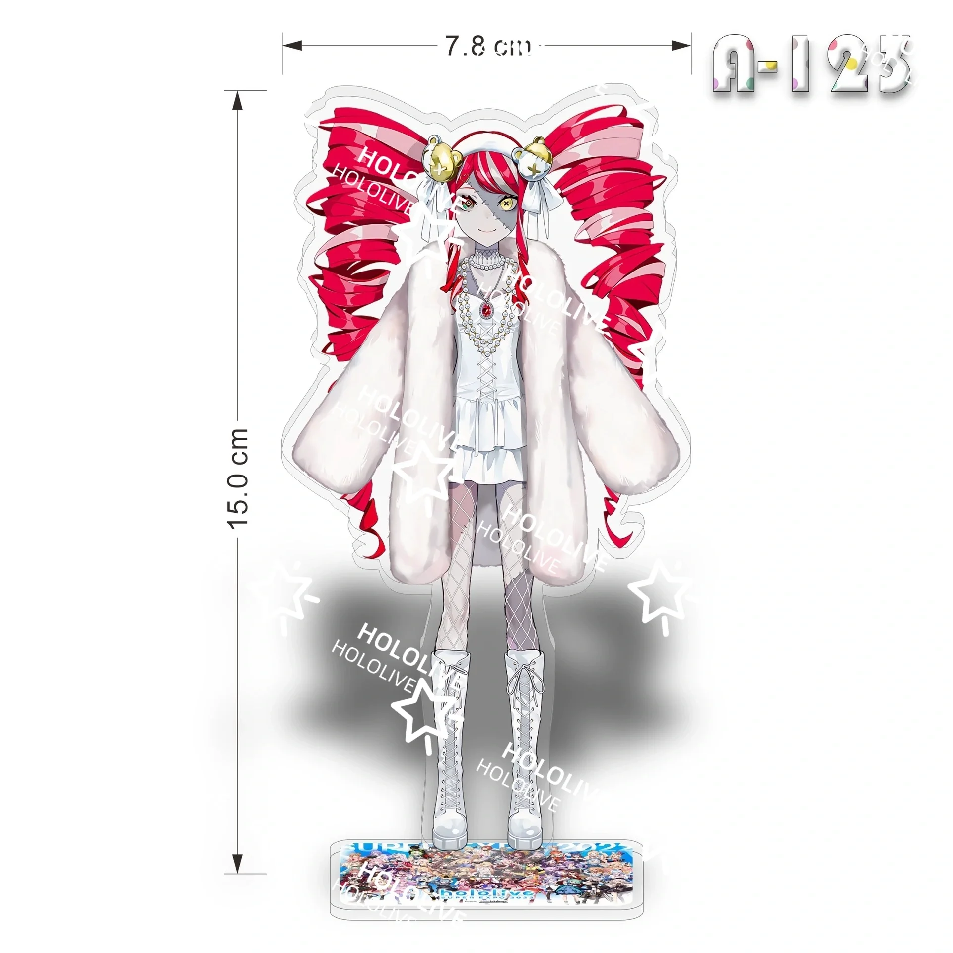 Anime Acrylic Figure Stand Model Desk Decor Ornament Cartoon Darknesss Hololive Inugami Korone Keychain Fans Gift view 5