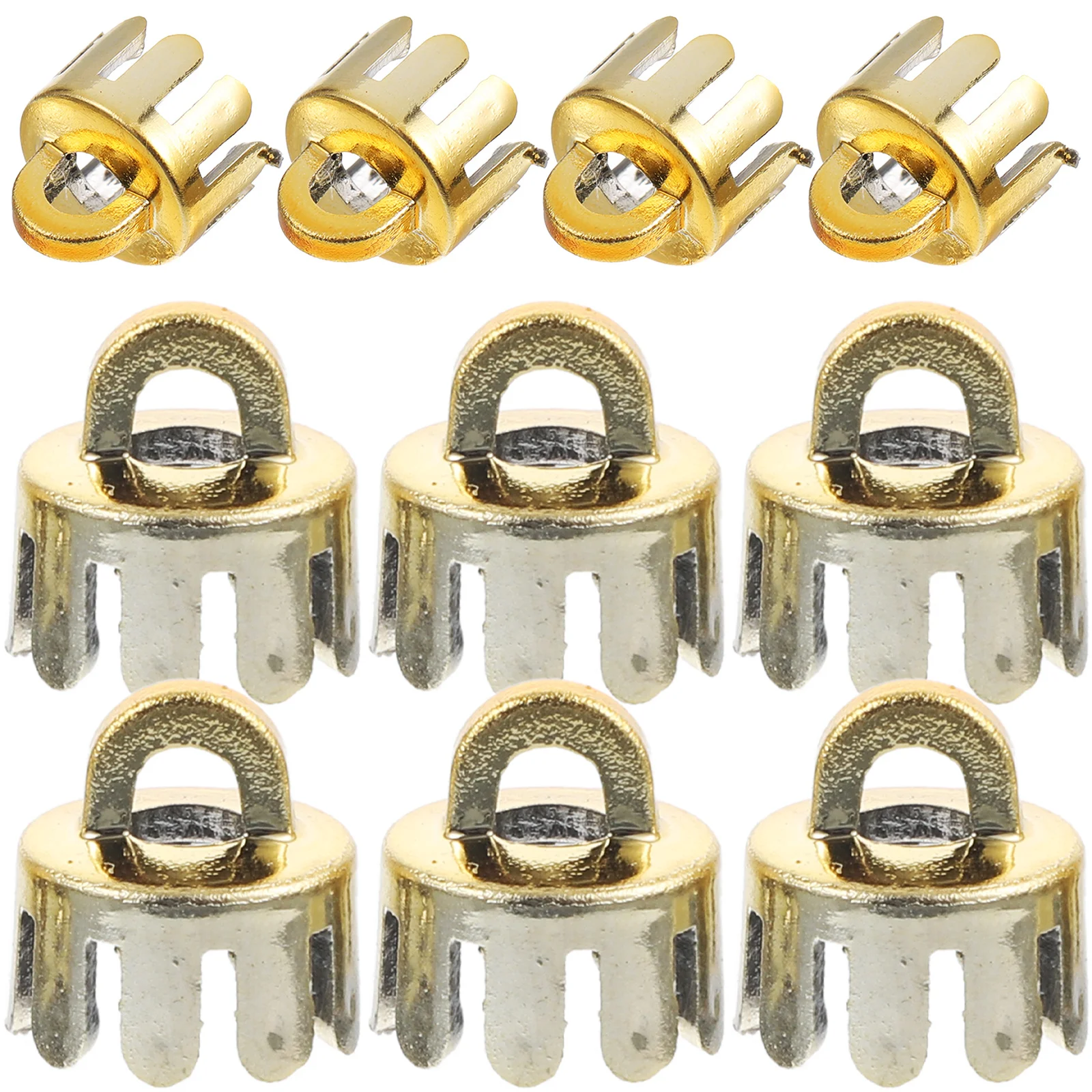 

10Pcs Decorative Ball Pendant Caps Plastic End Covers DIY Christmas Hanging Ornaments Accessories Ball Pendant End Caps