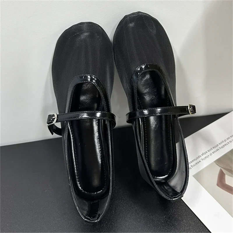 

Aneikeh Fashion Buckle Flat Sandals Women Outdoor Wear 2025 Summer Casual Ballet Dance Ladies Shoes Zapatos De Mujer
