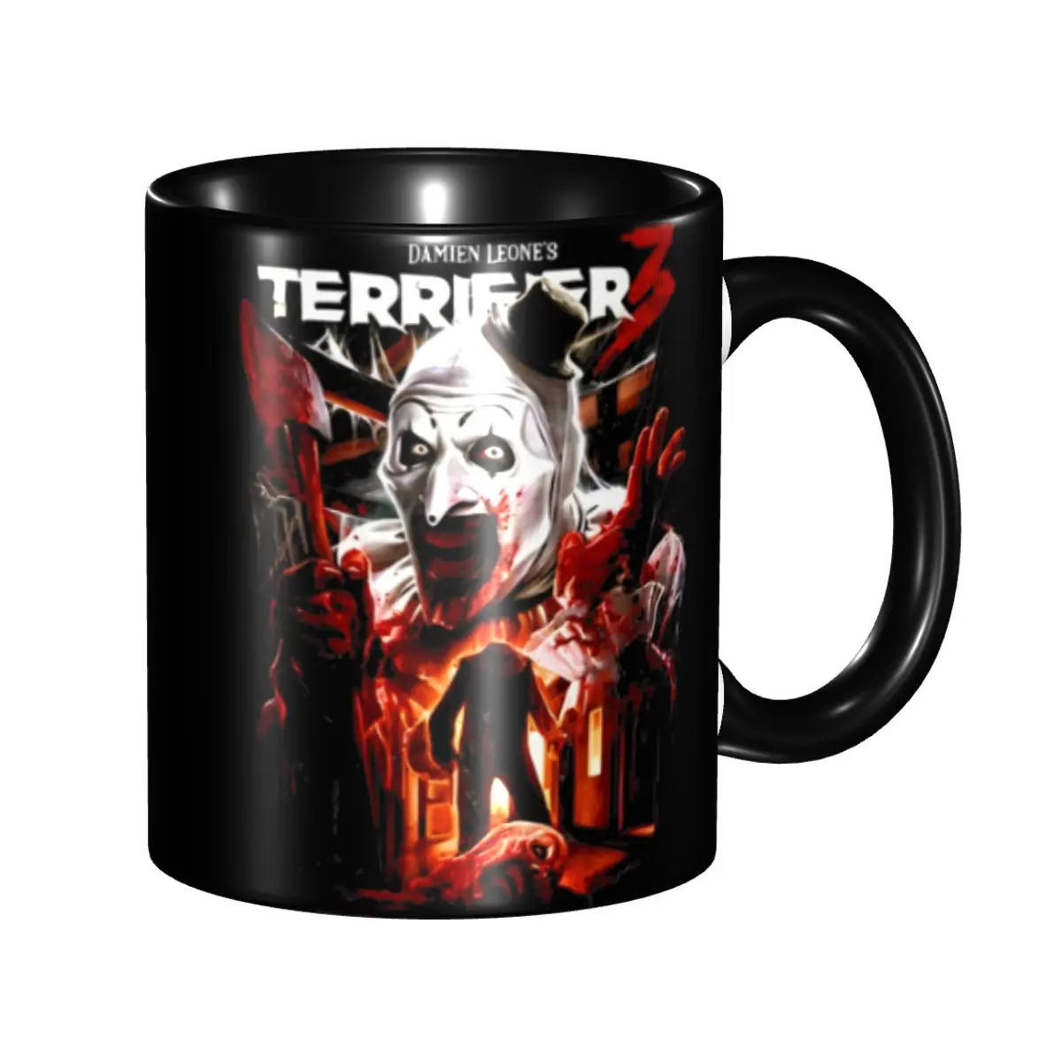

Высококачественные кружки Terrifier 3, голова фильмов ужасов будет рулетом, милая кофейная чашка