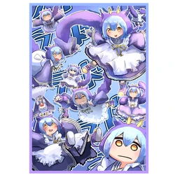 63 x90mm fai da te fai da te 50 pz/set Yu-Gi-Oh! Lavanderia Dragonmaid Card Sleeves Card Cover protettiva Color Flash artigianato regalo