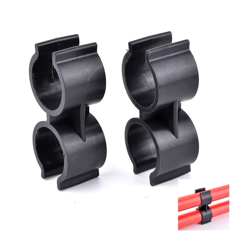 2~30 Pcs 25mm Type H PVC Pipe Clamps Aquarium Fish Tank Fitting Agricultural Irrigation Garden Water Pipe Support Double U Type