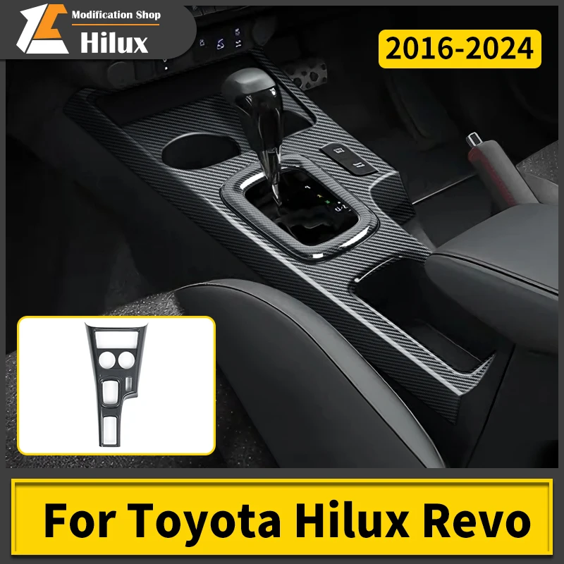 

For Toyota 2024-2016 Hilux Revo Pickup Truck Dashboard Center Console Protective Panel Sticker Anti Scratch Interior Trim Cover