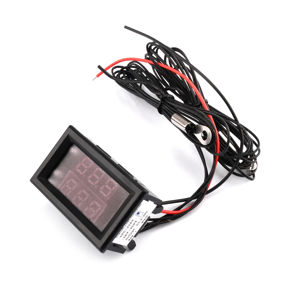 LCD Digital -50~210°C Thermometer -58~410℉ DC 4-28V 0.28 \