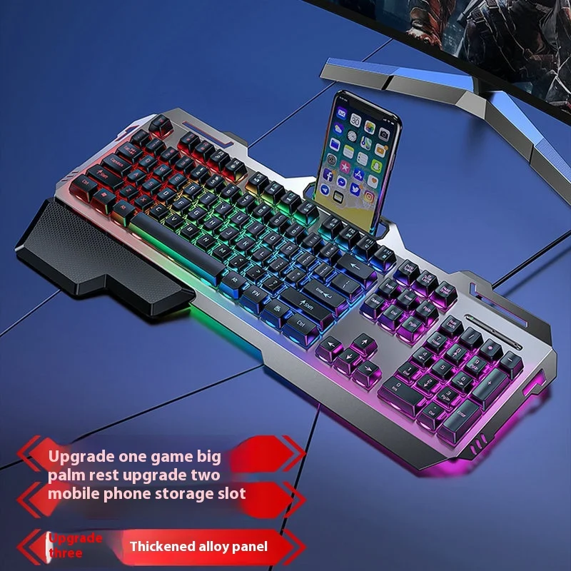 Mechanical Tea Axis Tactile Keyboard Mouse Headphone Set Laptop Wired Keyboard Mouse Xiaomi E-Sports Game Pc Official-Website