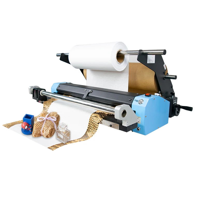 

Fast Delivery Electric Automatic Making Buffer Filling Pad Wrapping Cushion Kraft Paper Packaging Honeycomb Dispenser Machine