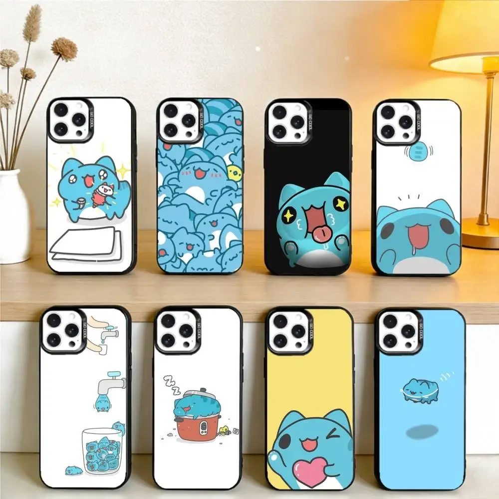 

Bugcat Capoo Phone Case For IPhone 16 17 15 14 12 13 Pro Max Black Color Shockproof Cover