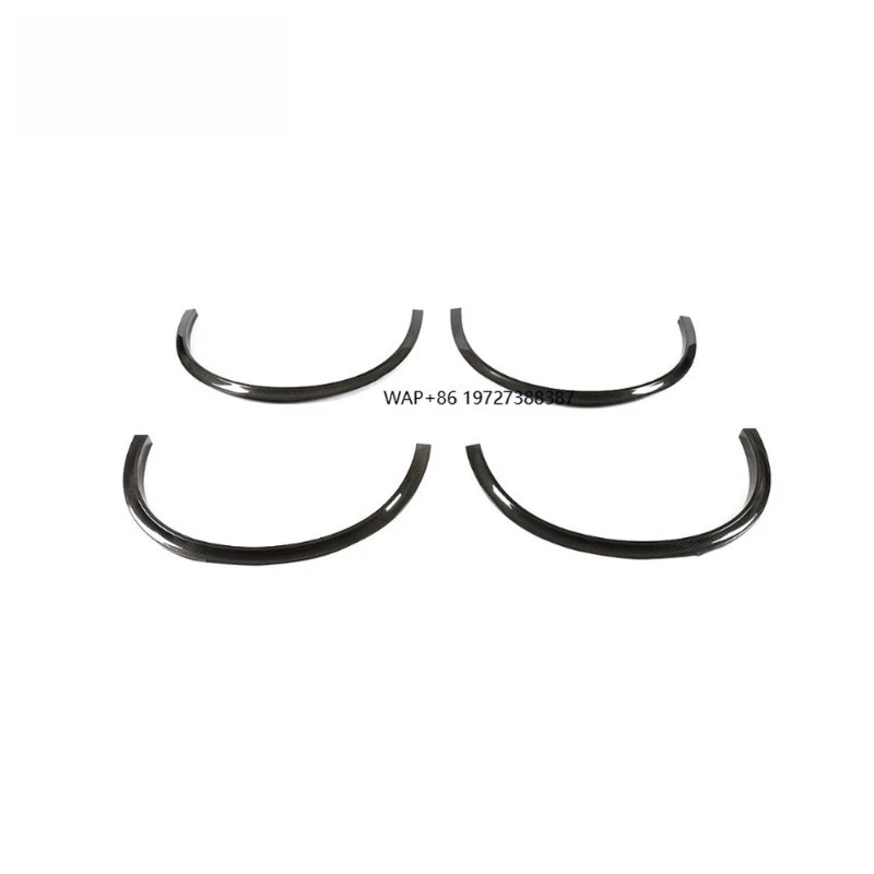 

Carbon Fiber Car Wheel Eyebrow Arch Trim Lips Fender Flares Protector for 2017-2019