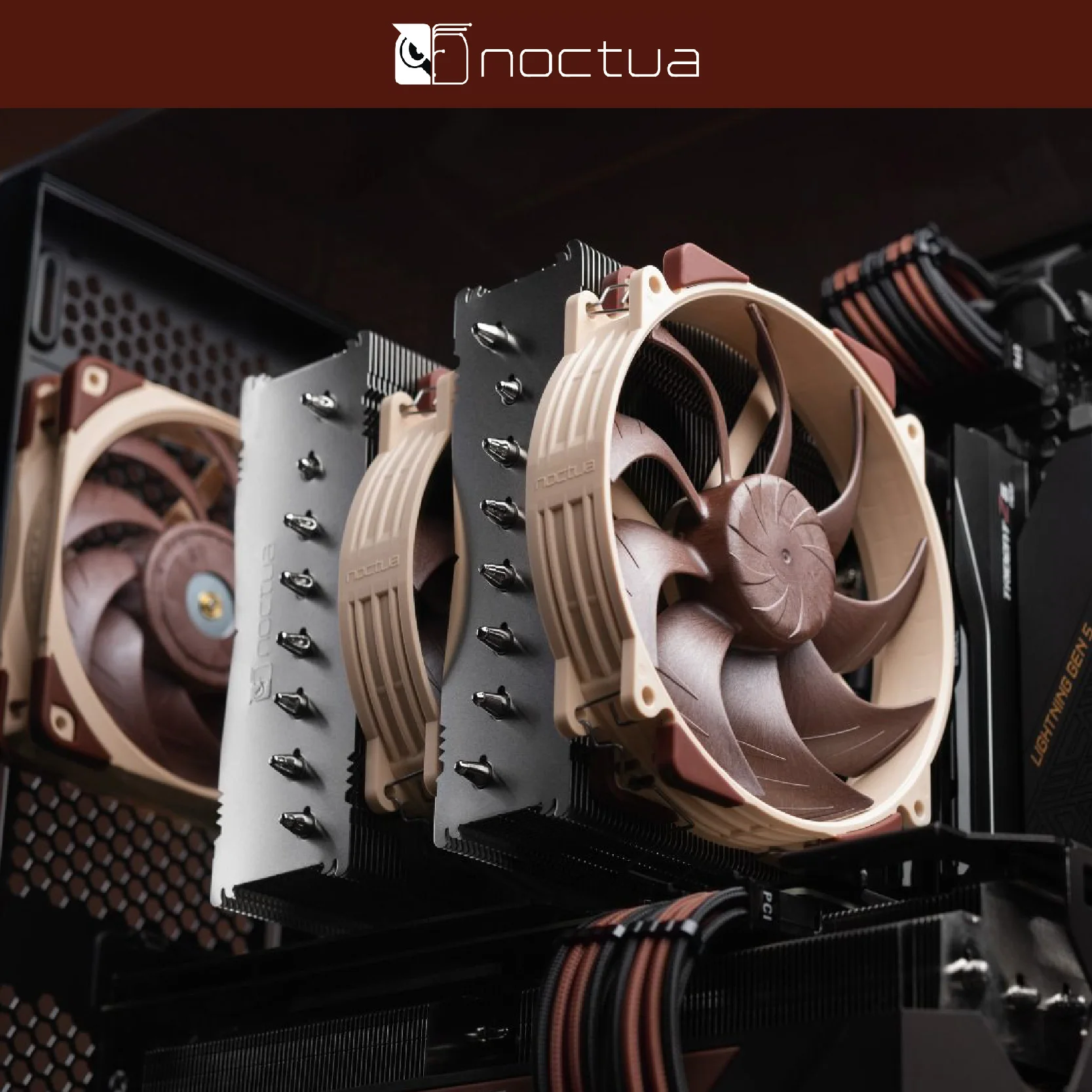 NOCTUA NF-A14x25r G2 PWM 140mm bingkai kipas pendingin 4PIN PWM