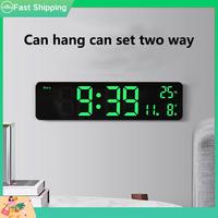 10 Inch LED Digital Alarm Clock Temperature Date Display Wall Mounted Or Standing Clock For Living Room Decoration-Tvdae