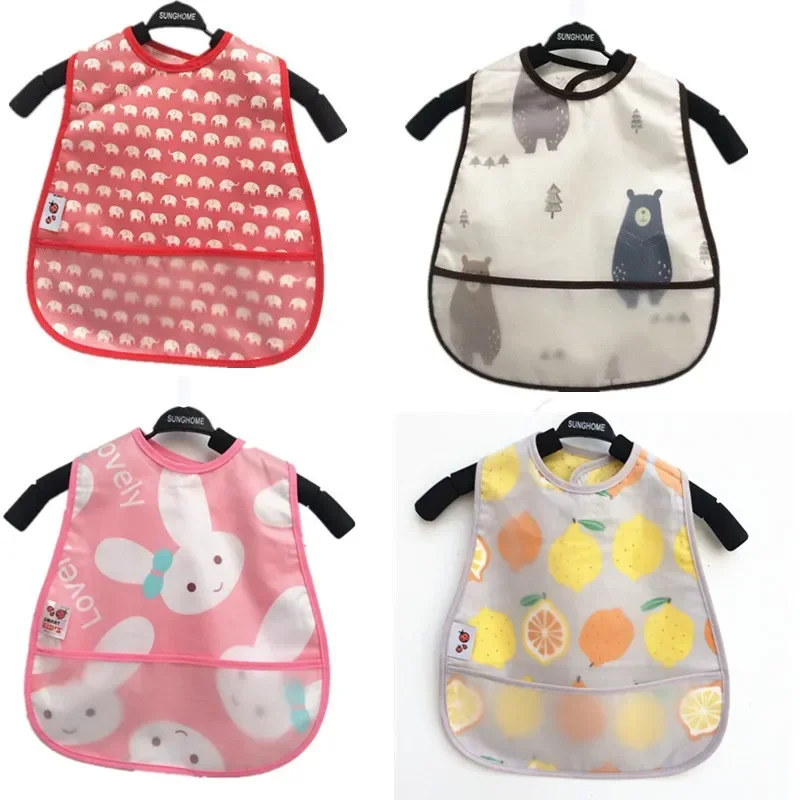 

Водонепроницаемый нагрудник EVA без рукавов, Детский фартук, регулируемый нагрудник для кормления, детский обеденный нагрудник для кормления, детская одежда