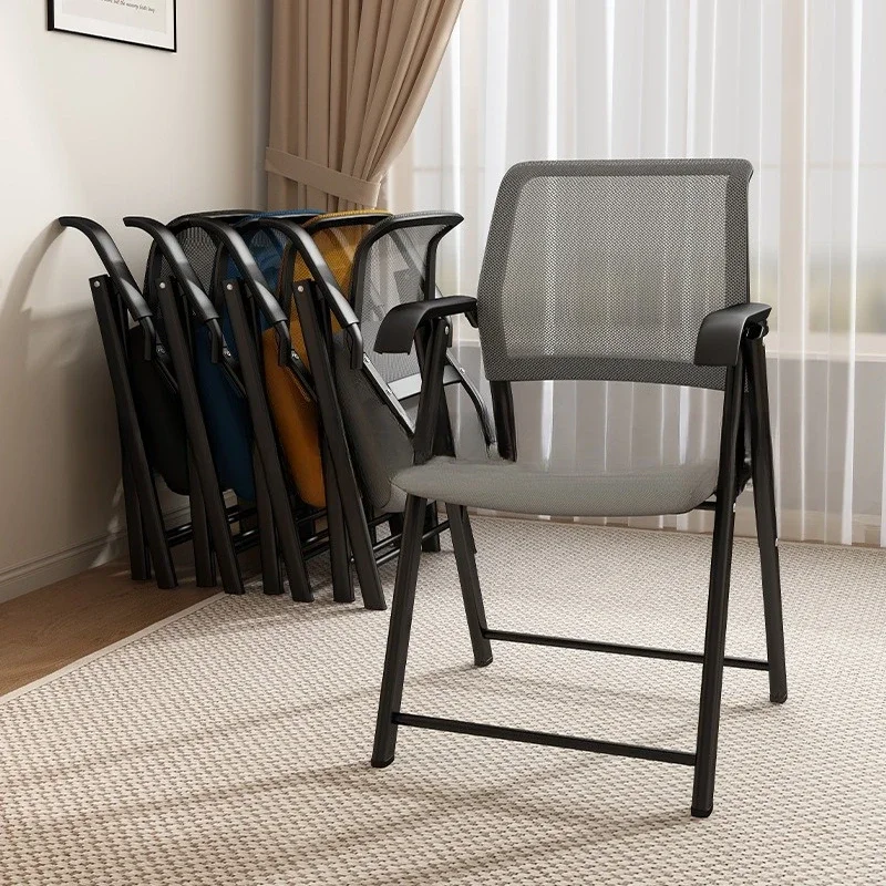 Computer Chair Installation-free Comfortable Office Home Foldable Small Mesh Chair Meeting Staff Training Breathable Chair