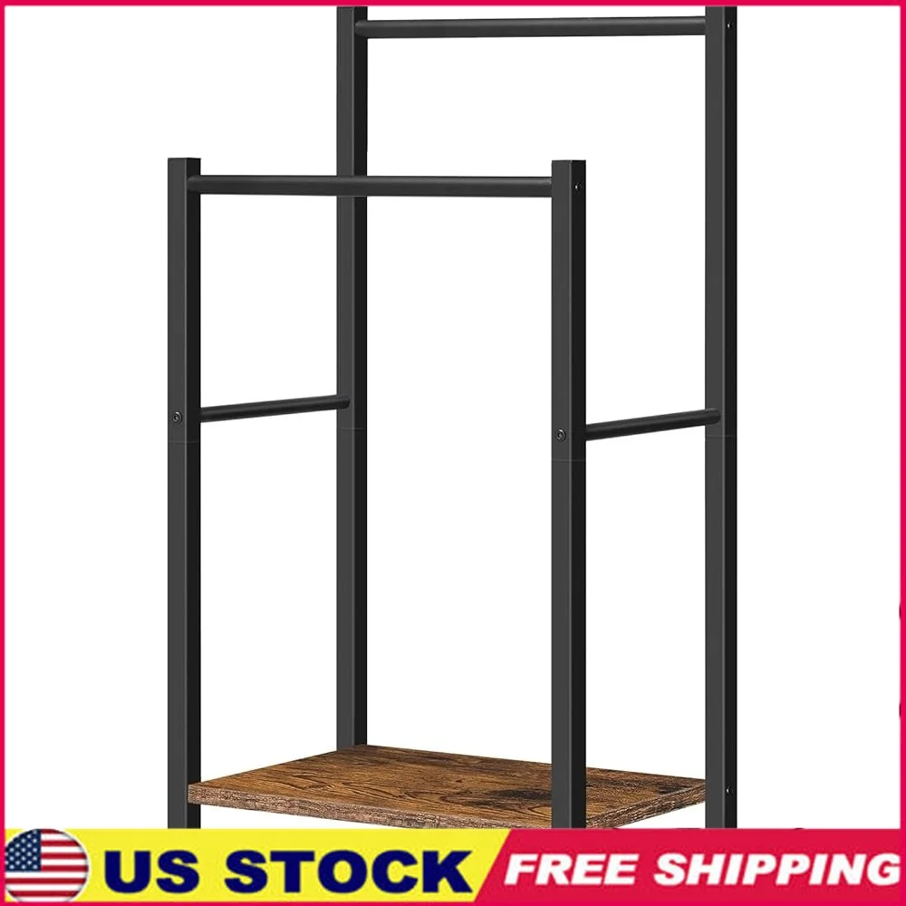 

Отдельно стоящая вешалка для полотенец, 2-уровневый держатель для одеял, сушильная витрина, ванная комната, спальня, универсальный органайзер для хранения, стабильность