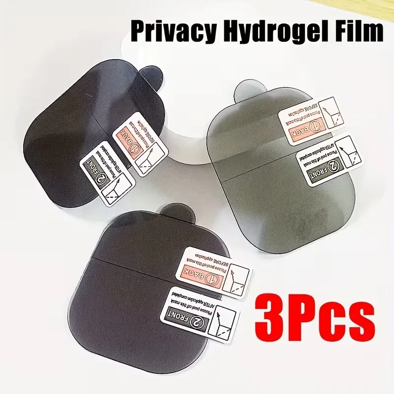 3Pcs Privacy Hydrogel Film For Redmi Watch 5 Lite Watch 5 Active Anti-spy Soft Screen Protector For Redmi Watch 4