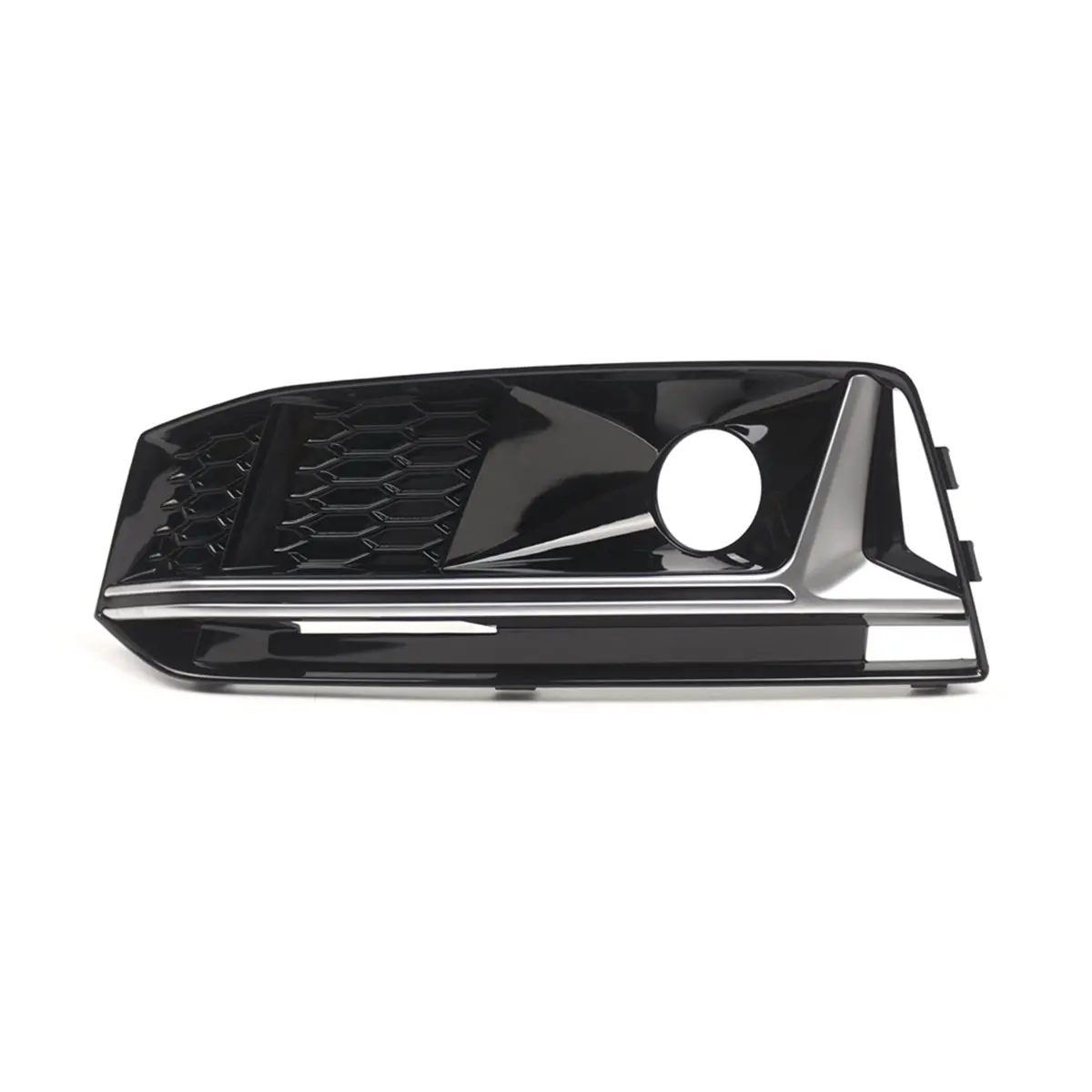 

Chrome Front Bumper Fog Light Cover Fog Light Bezel Grille for Audi A4 B9 Sports Style 2016-2018 Left 8W0807681G