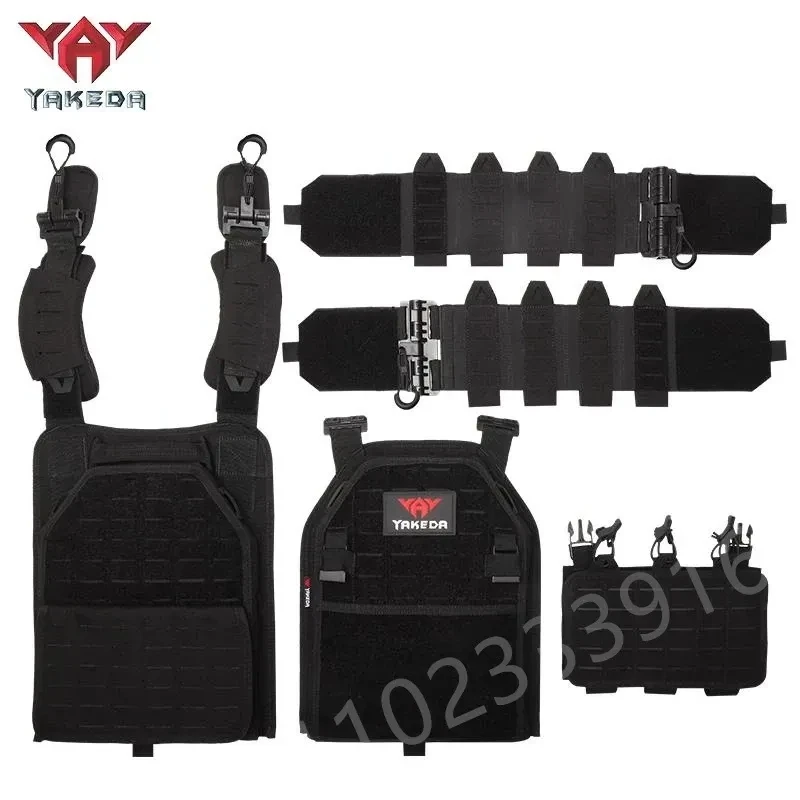 Yakeda New combat vest 6094 quick detachable light laser cut tactical vest black gear to carry Military tactical vest