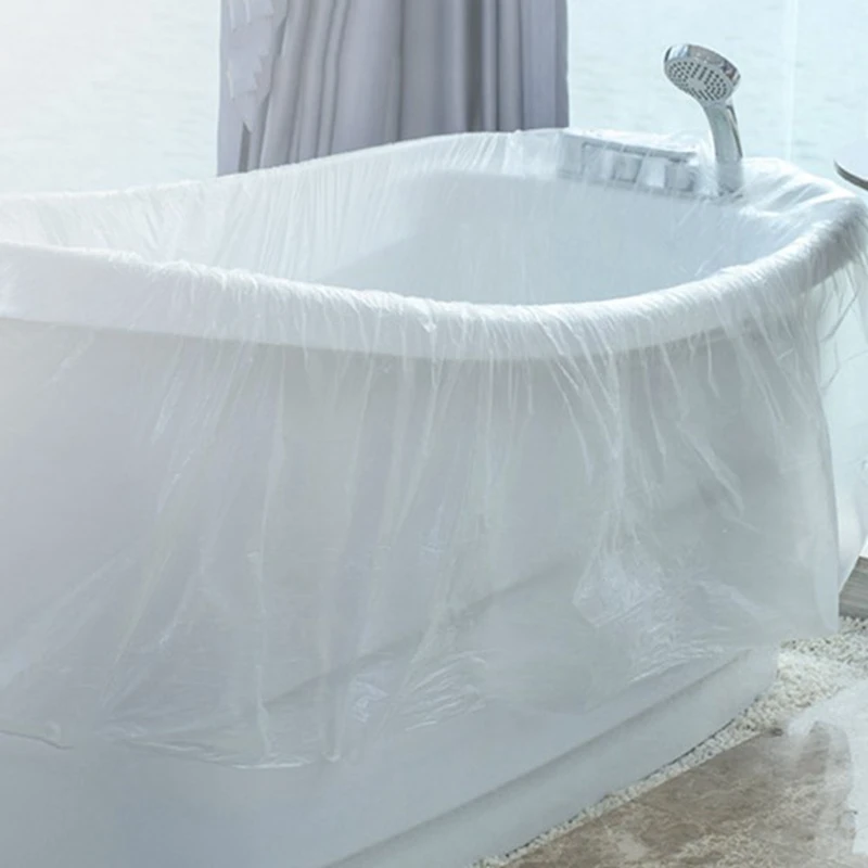 

ABPQ-20Pcs Disposable Bathtub Bag, Portable Clear Disposable Thick Bathing Cover Bag Perfect For Travel,Hotel,SPA,Household