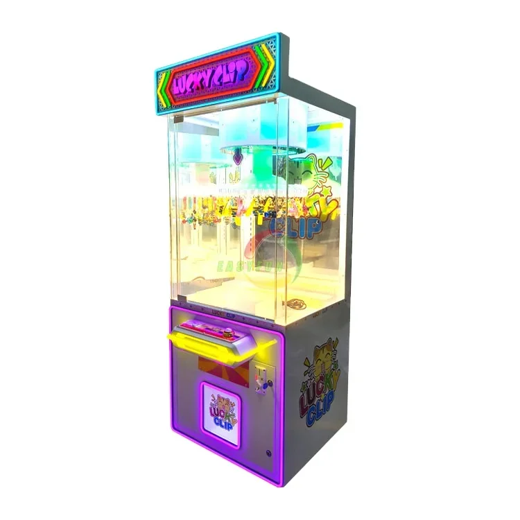 Factory High Profit Coin Operated Push Clip Prize Vending Game Machine