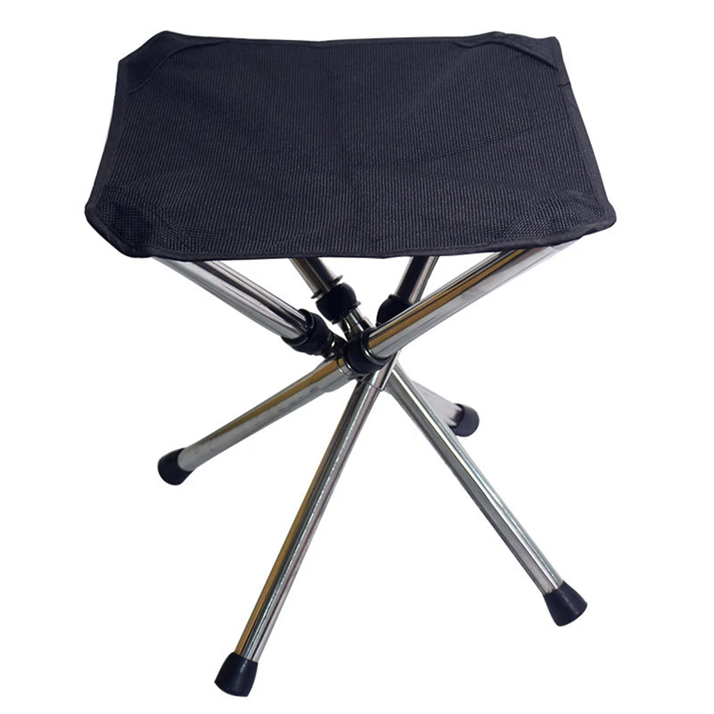 Foldable Chair Outdoor Camping Fishing Seat Chair Lightweight Folding Stool with Storage Bag Portable Mini Hiking Travel Chair