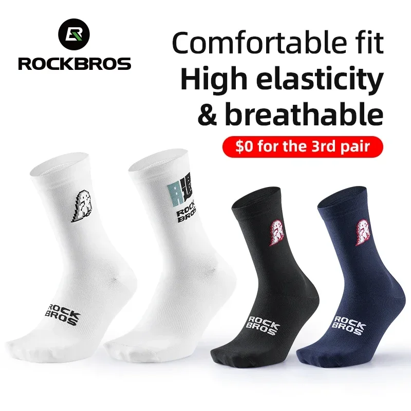 ROCKBROS Socks Men Women High Elasticity Breathable Running Cycling Socks Outdoor Climbing Hiking High Quality Sportswear Socks