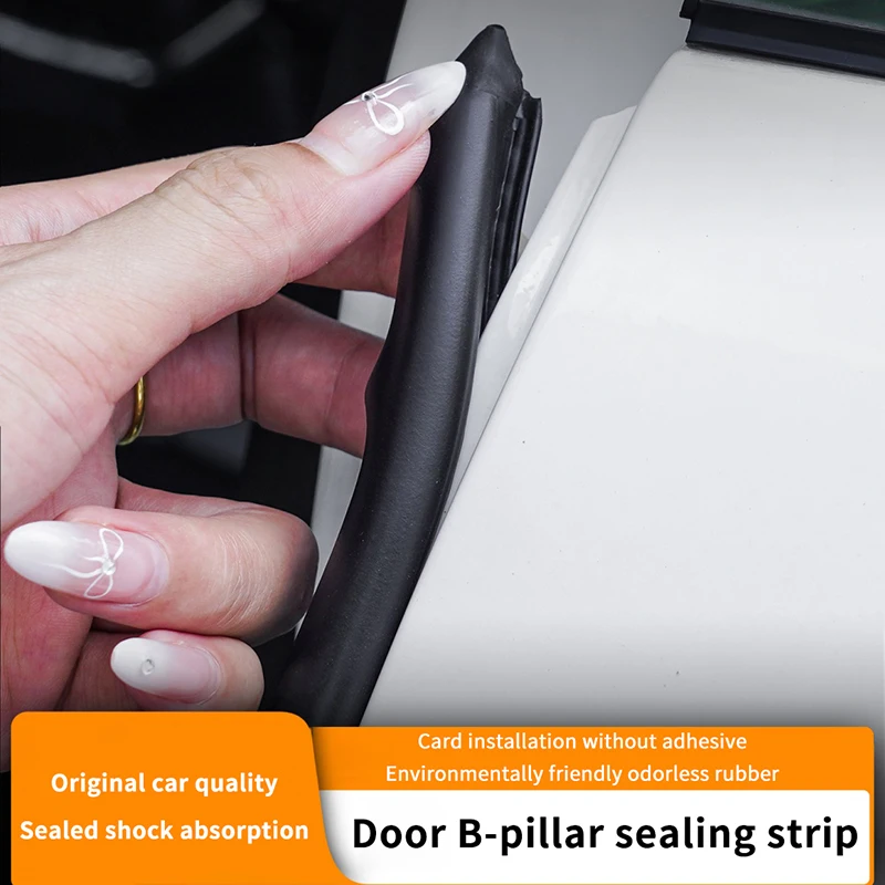 

[CCB10]1 Pc Auto Sealant Strips 80cm Car Door Edge Seal Strip Rubber B-Pillar Weatherstrip Soundproof Dustproof Car Accessories