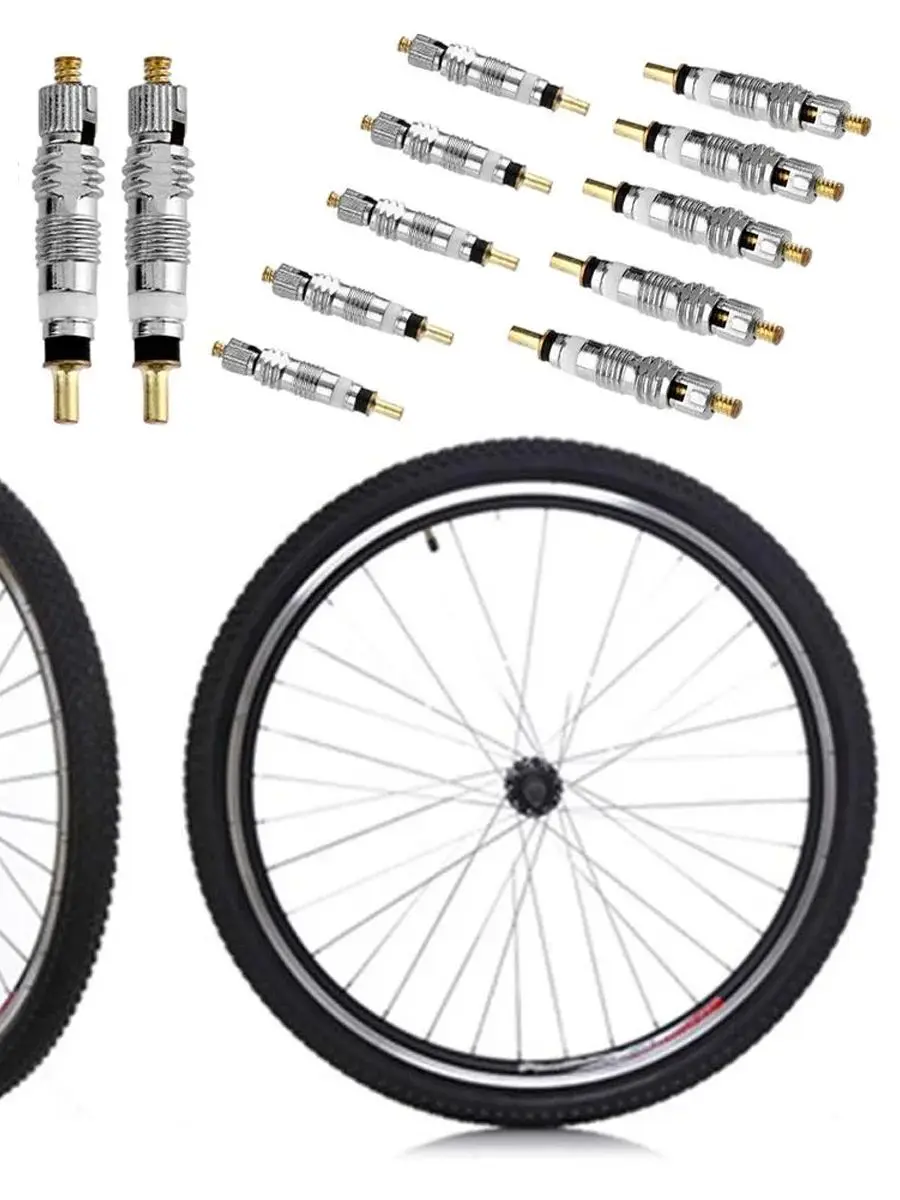 AliExpress pinmoap Bicycle Valve Parts Valve Core Valve Adapter Valve Core Replacement With Valve Core Disassembly Tool Bolt Wrench Valve Core