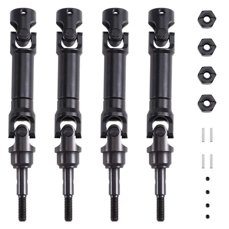 B05C-RC Car Accessories Kit- Universal CVD Front& Rear Drive Shafts+ Couplings Designed For Traxxas Mini Maxx Upgrades