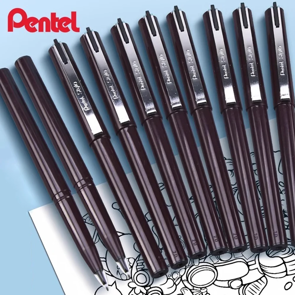 4 pçs japão pentel cor esboço gel canetas duckbill pintura jm20 pintado à mão linha desenho assinatura arte design material de escritório