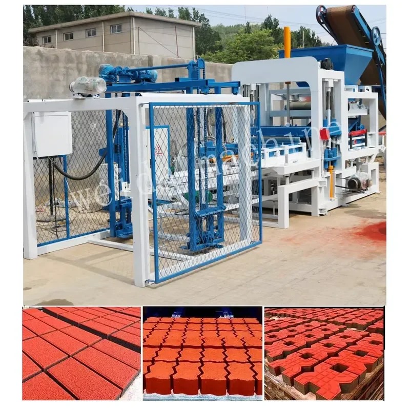 Weida QT4-15 Automatic Hollow Block Brick Production Line PLC Control Hydraulic Pressure Gearbox Bearing Easy Operation for
