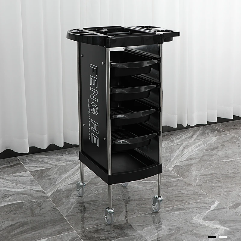 Chariot de salon de coiffure, chariot à outils de teinture et de repassage, chariot de beauté, chariot multifonctionnel