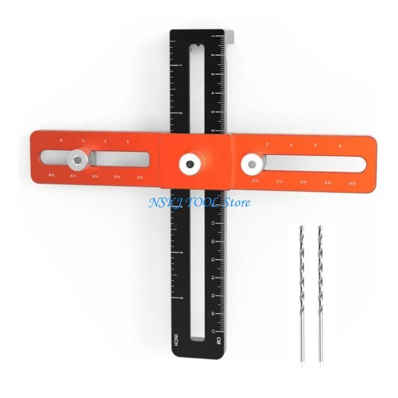 L8RC خزانة الأجهزة JIG فتحة فتحة خزانة المقبض أداة القالب DOWELING JIG #3