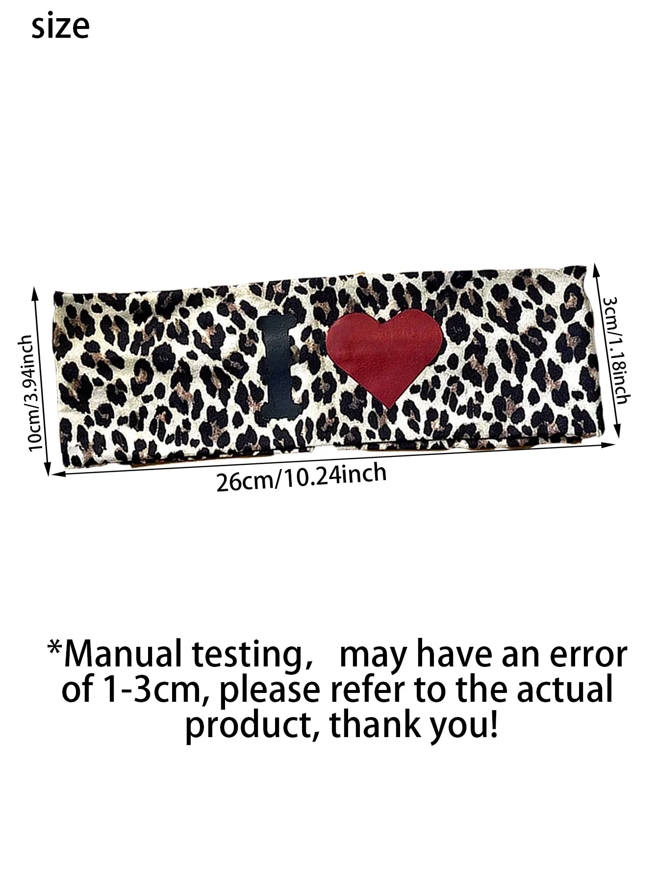 1PC Love Printed Headband, Retro Leopard print Headband, High grade Elastic Versatile Sports Bundle Headband