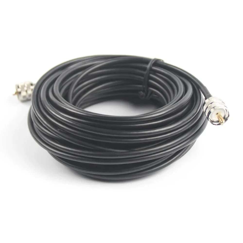 50ft RG58 Coax Coaxial UHF PL-259 Connectors Amateur Ham CB radio Antenna Cable