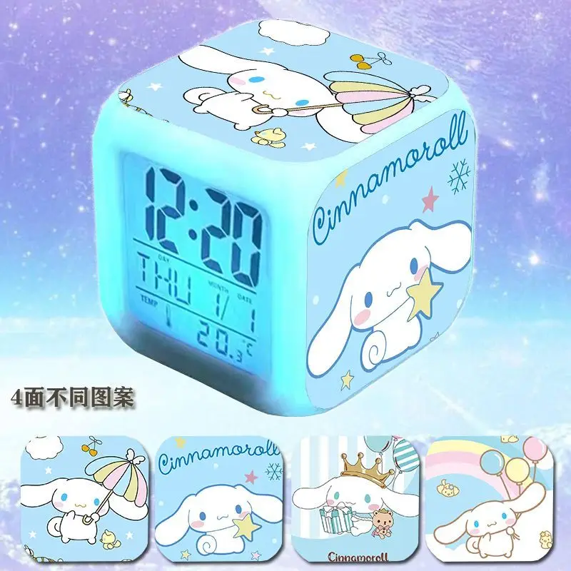 Reloj despertador Sanrios Kawaii Hello Kittys, reloj despertador para estudiantes, decoración de habitación, creativo, Simple, portátil, gran oferta, regalo de cumpleaños