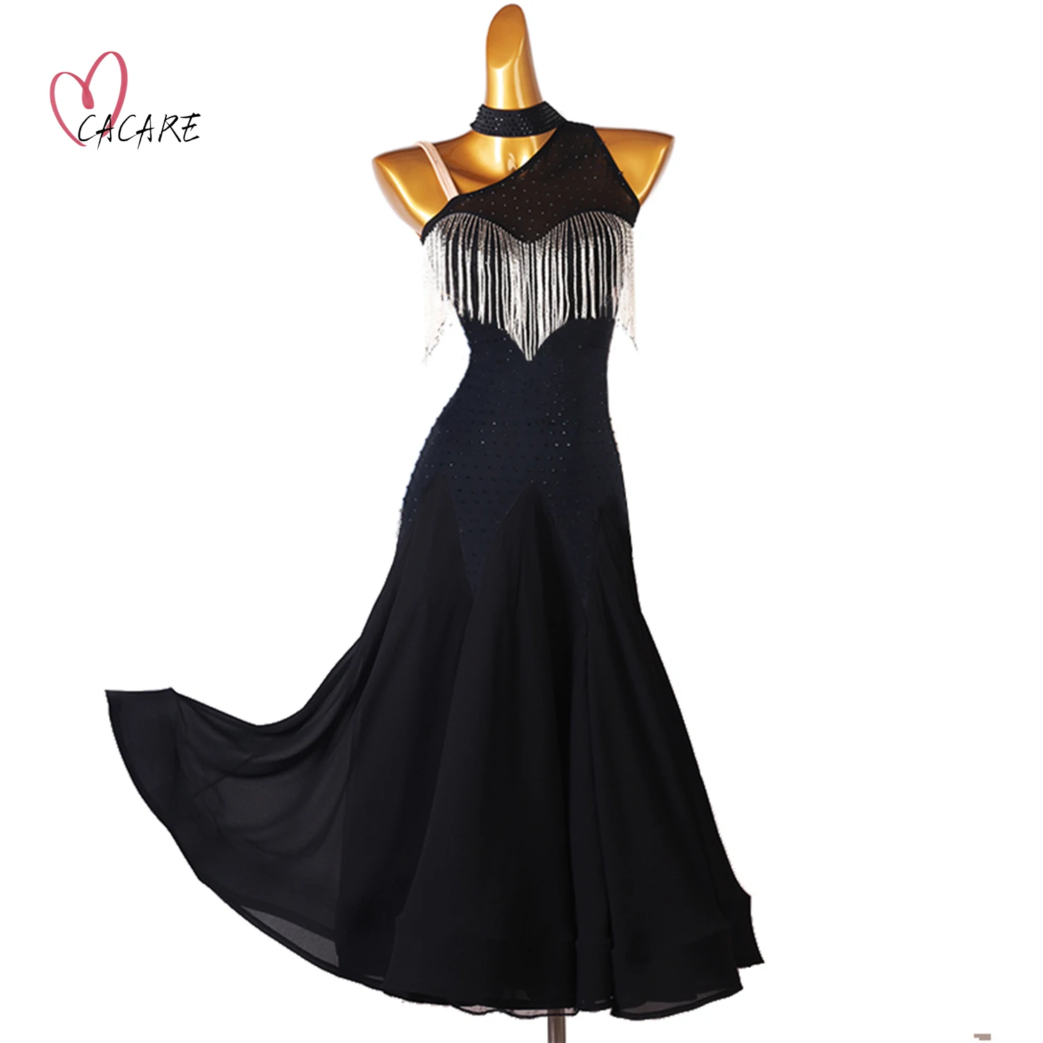 2024 Costumes Sexy Ballroom Dance Competition Dresses Women Waltz Dress Standard Dancing Wear Modern Prom Urban 1526 Customize