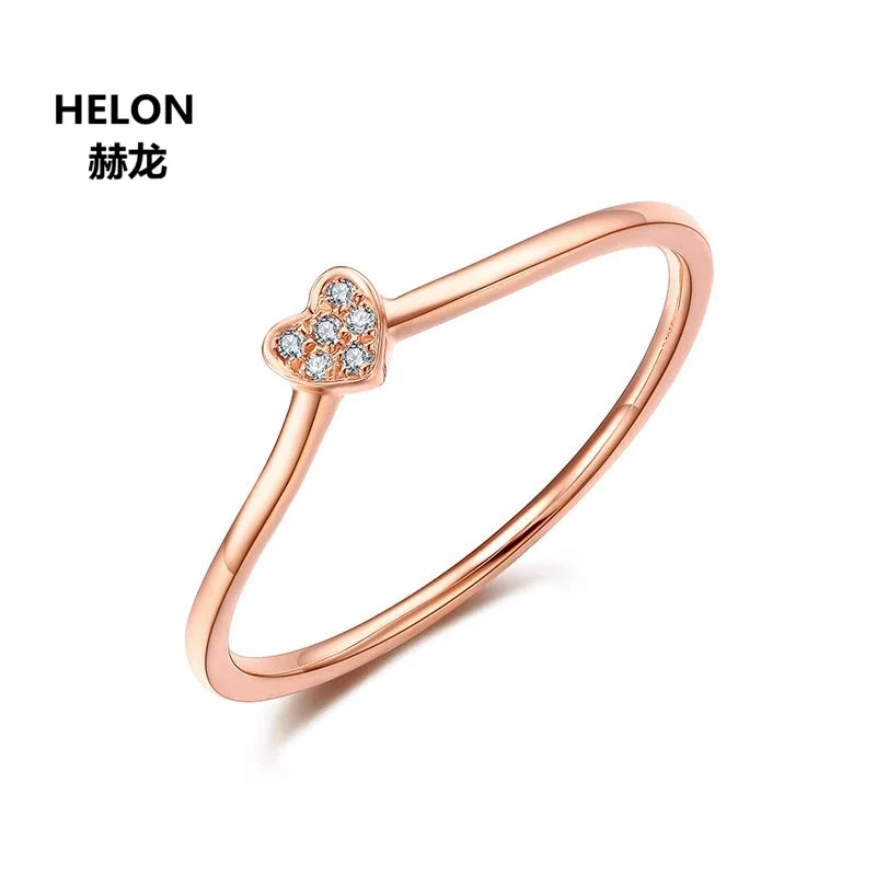 Solid 14k Rose Gold Anniversary Band Certified SI/H Natural Diamonds Women Engagement Wedding Ring Party Fine Jewelry Gift