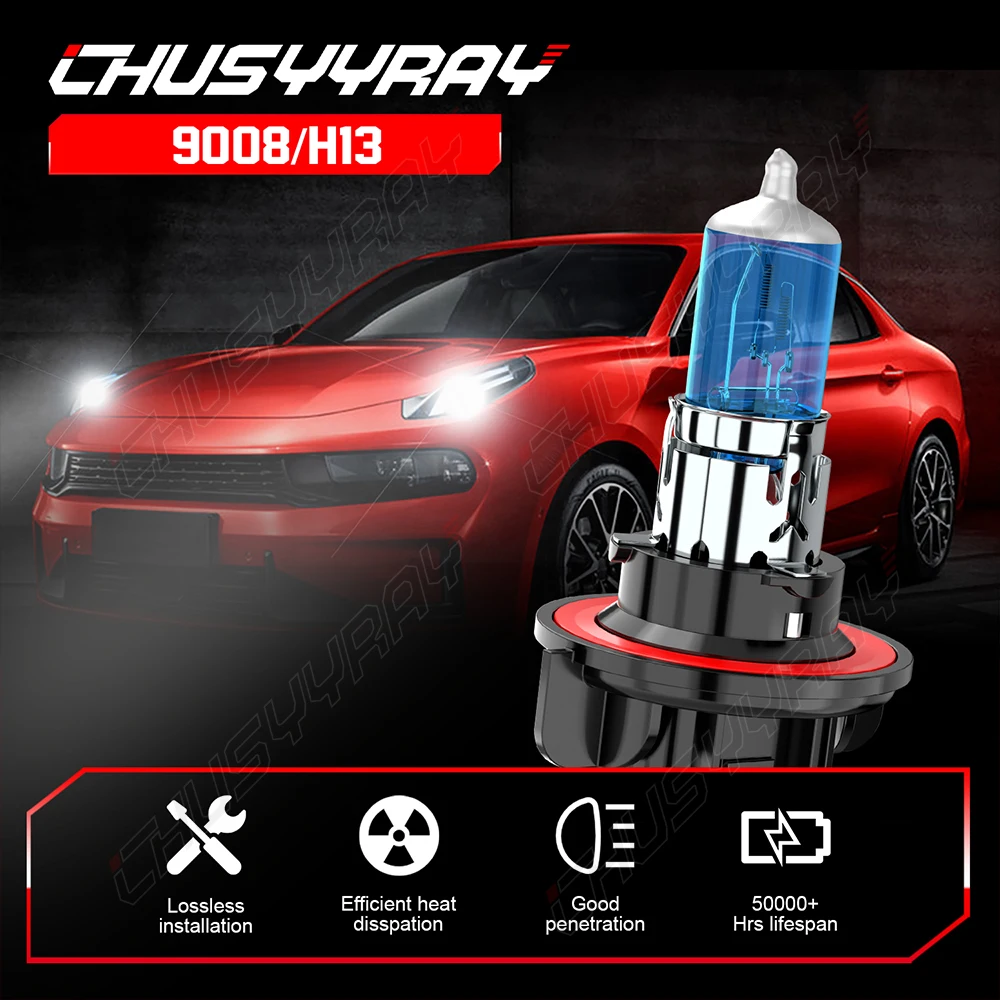 

CHUSYYRAY 2PCS Car lights 9008 Super Bright LED Headlights High Low Beam Fog Light Bulb White 6000K Car accsesories