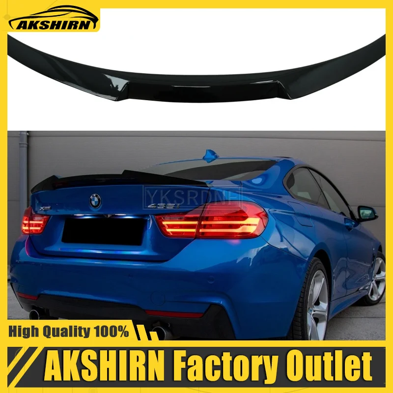 For Bmw F32 M4 Style Rear Spoiler 4 Series 420i 420d 430i 430d M440i M440d 2-Door Coupe Bodykits Rear Trunk Tail Wing 2014-2020