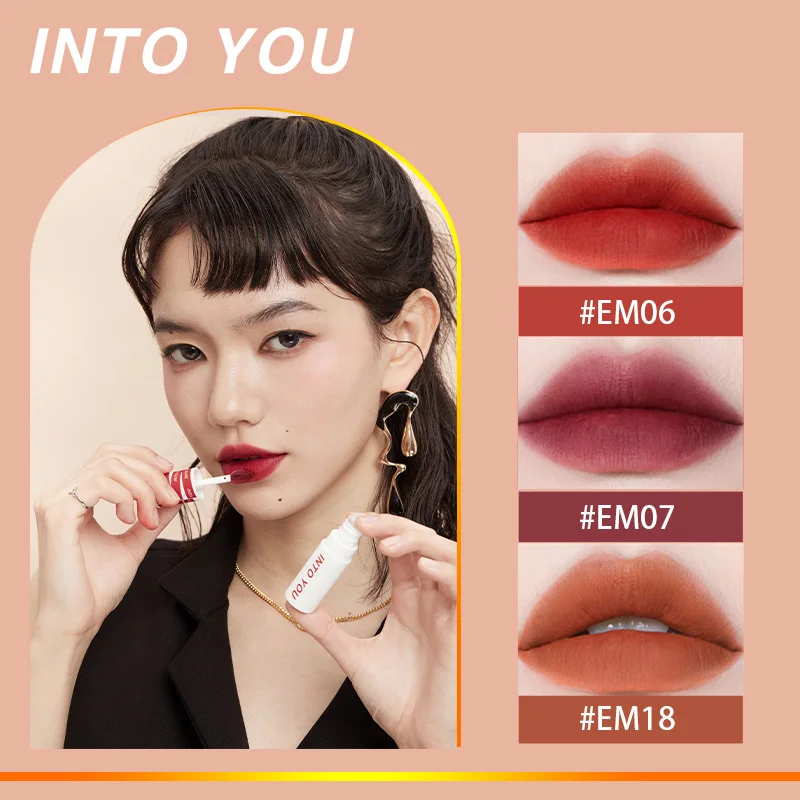 

INTO YOU Matte Lip Mud Long-lasting Color Multi-purpose Lipstick For Lip And Cheek Soft Smooth Lipstick Makeup Cosmetics