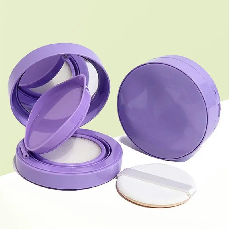 Estojo de maquiagem recipiente com esponja em pó espelho 13g vazio almofada de ar caixa de sopro portátil cosméticos para bb creme fundação