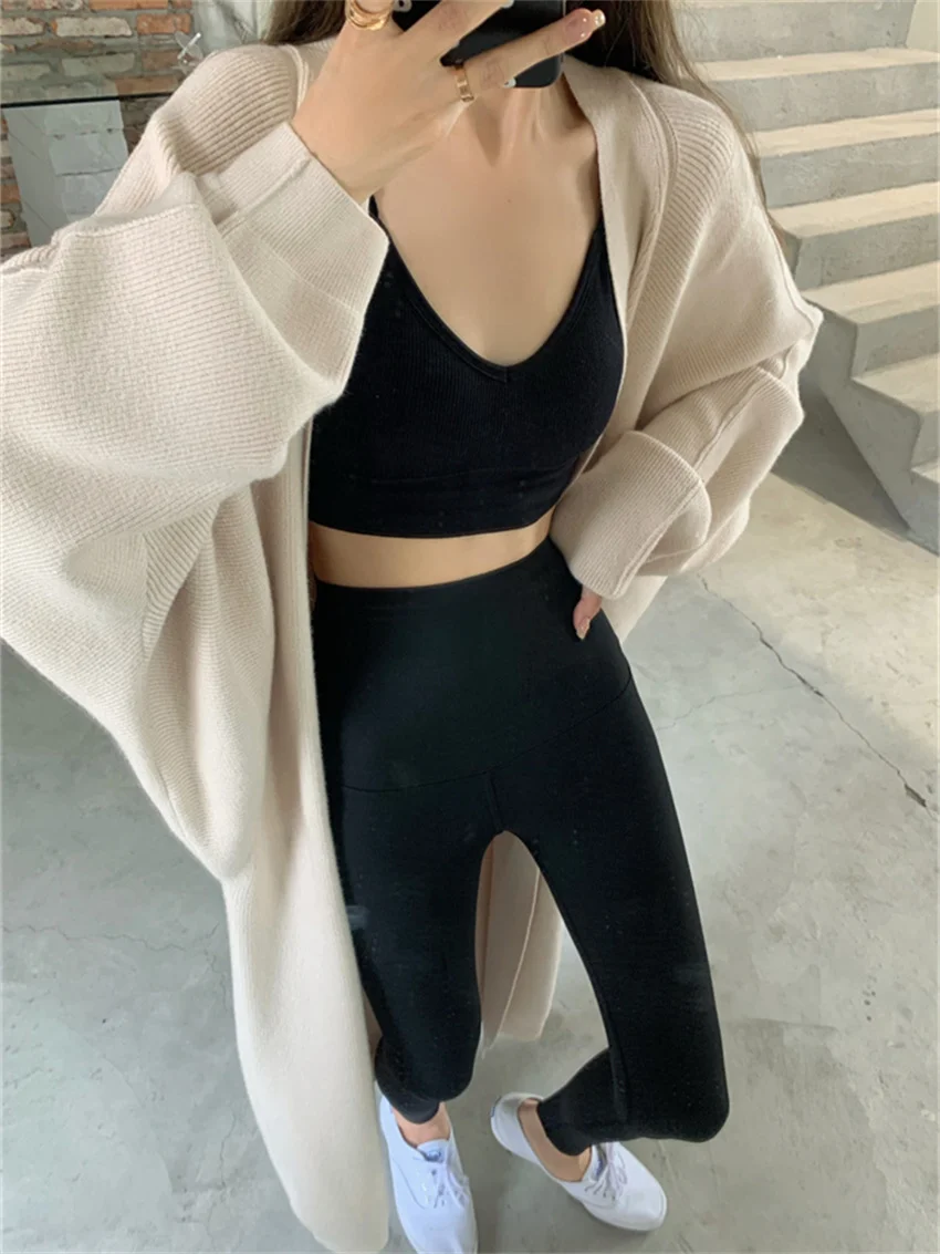 Alien Kitty Elegant Coats Slim Women Winter Loose Knitwear All Match 2025 Warm Office Lady High Street Sweaters Cardigans