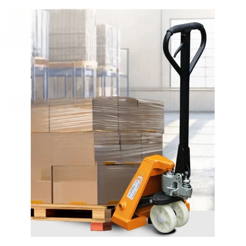 Forklift Manual Hydraulic Handling Drivers Push and Pull Stack Height Lifting Tray Trailer 2 Tons Manual Forklift Trolley