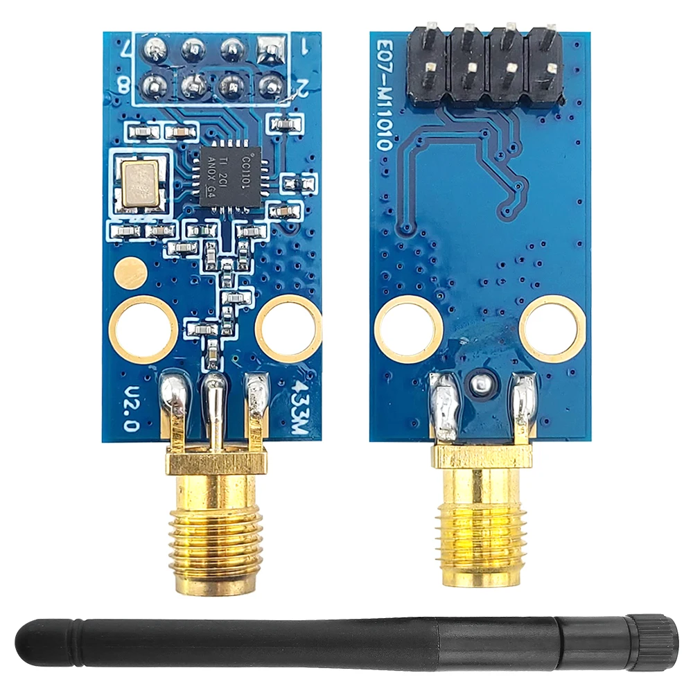 CC1101 Wireless Module 10Mbps Communication Rate 433M Data Transmission and Receiving Modules SPI Interface with SMA Antenna