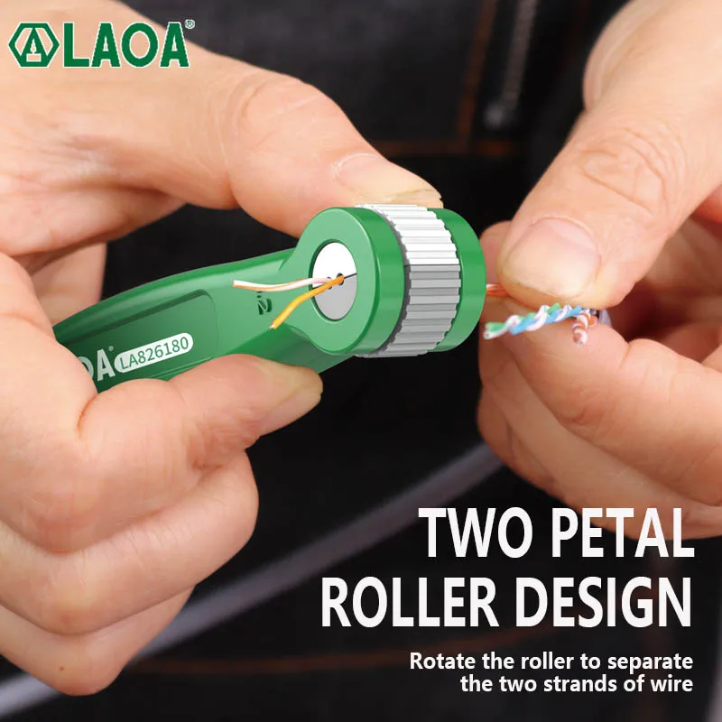 LAOA Network Cable Untwist Tool, 0.8-1.8mm Engineer Wire Straightener For Wires Pair Separator Tools Quickly & Easily Untwists