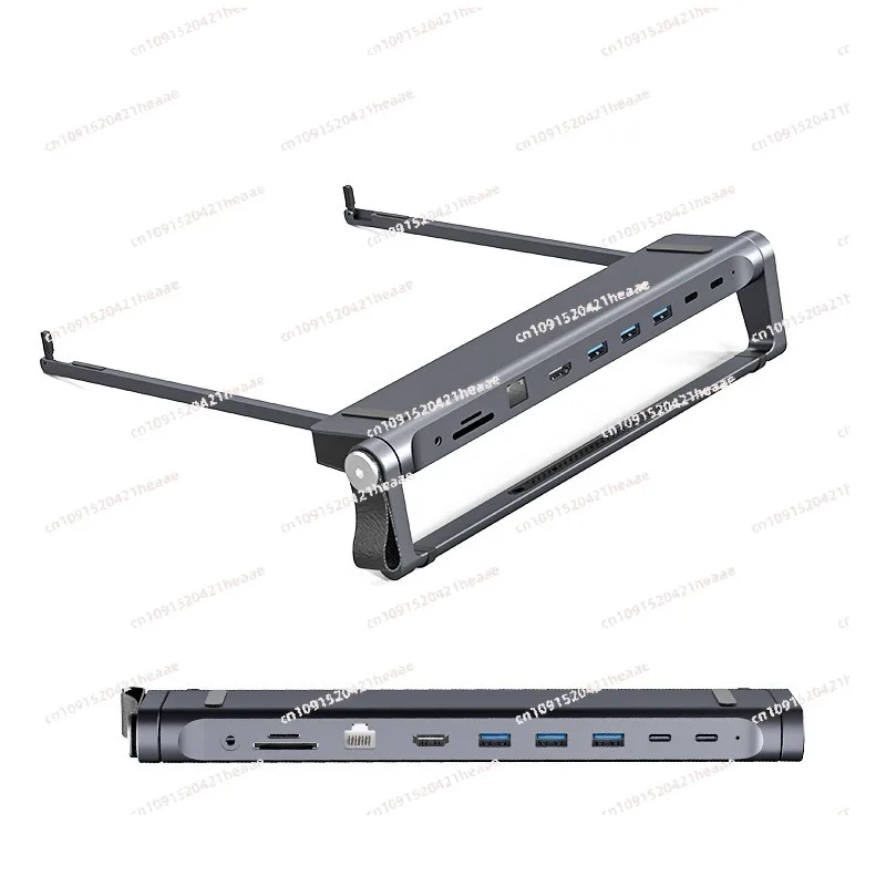 Suitable for portable aluminum alloy height increasing heat dissipation laptop folding stand