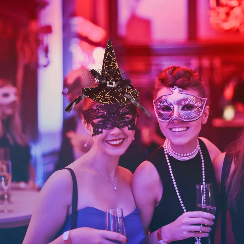 

Pumpkin Skull Headdress Pointed Hat Hair Band Accessories Witch Clasp Headband Halloween Hoop Fashion