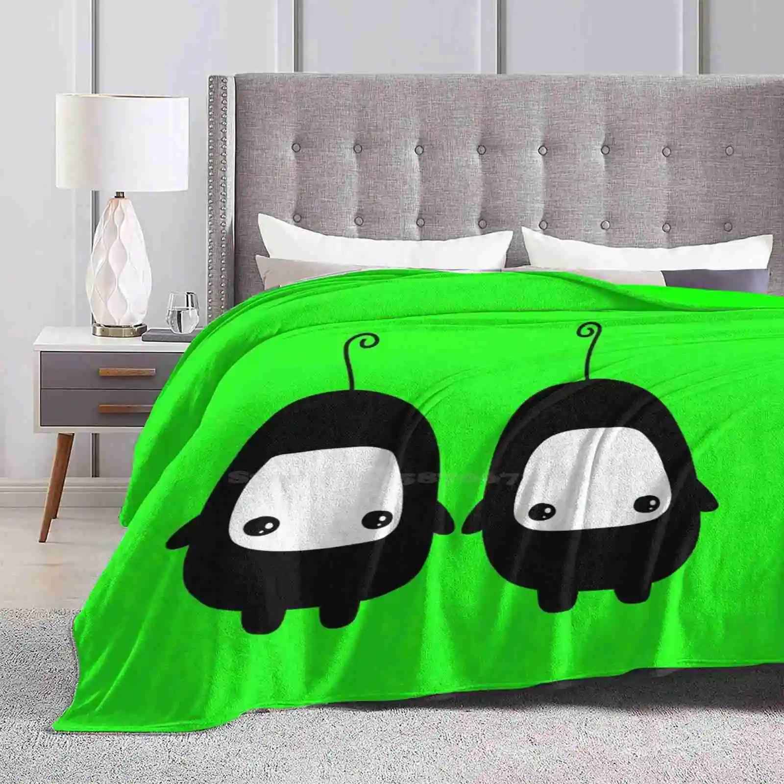 Ilomilo Black And White Creative Design Comfortable Warm Flannel Blanket Stream Ilomilo Indie Music Video Game Characters