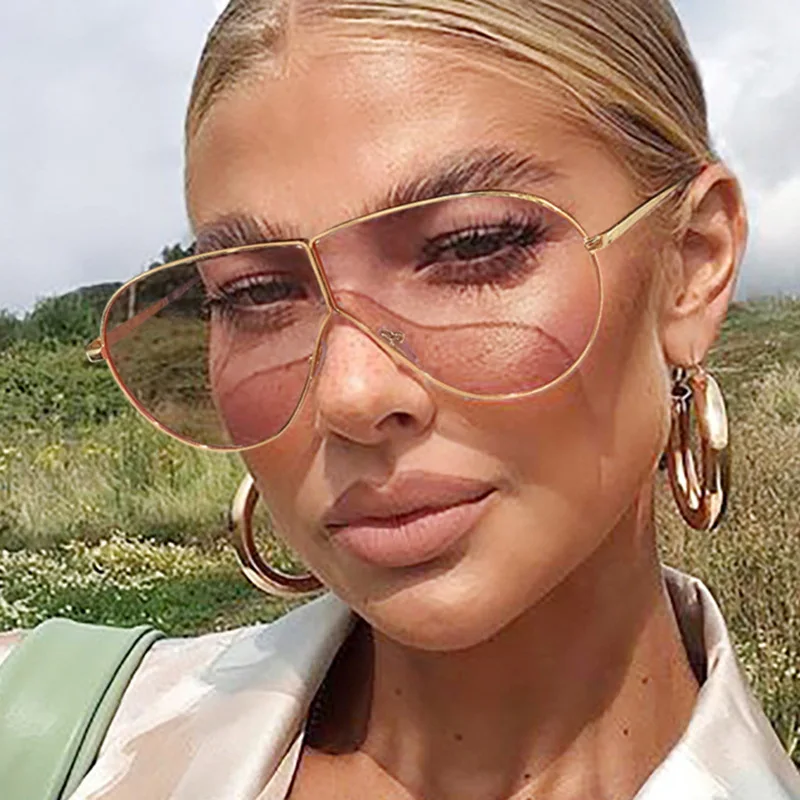 Occhiali da sole monopezzo occhiali da sole europei e americani a forma di rospo parasole occhiali da sole alla moda personalizzati per fotografia di strada